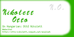 nikolett otto business card