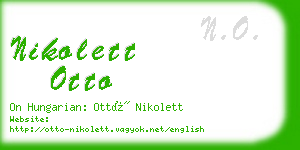 nikolett otto business card